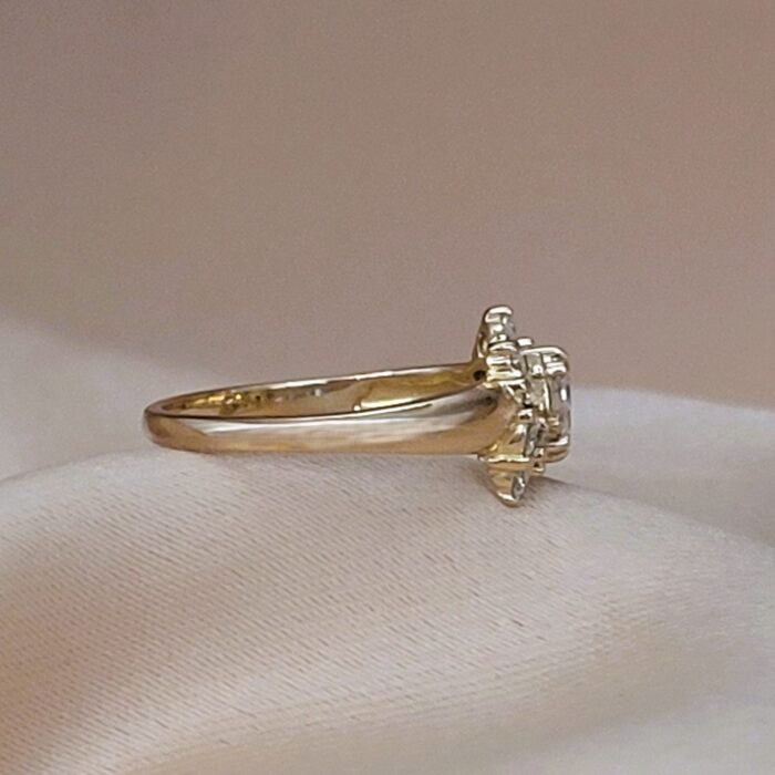 0.65ct Diamond & Baguette Butterfly-Shaped Ring 18ct Yellow Gold from Ace Jewellery, Leeds