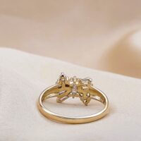 0.65ct Diamond & Baguette Butterfly-Shaped Ring 18ct Yellow Gold from Ace Jewellery, Leeds