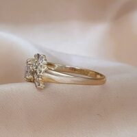 0.65ct Diamond & Baguette Butterfly-Shaped Ring 18ct Yellow Gold from Ace Jewellery, Leeds