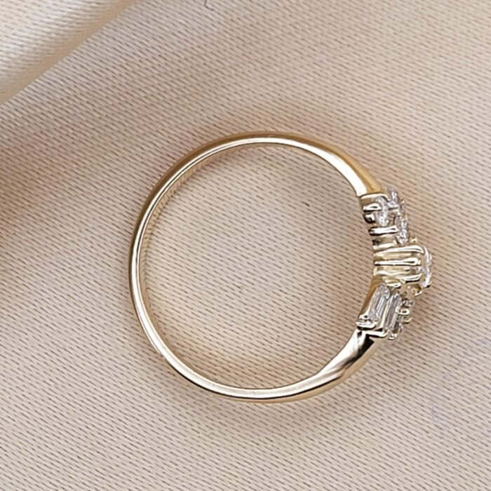 0.65ct Diamond & Baguette Butterfly-Shaped Ring 18ct Yellow Gold from Ace Jewellery, Leeds