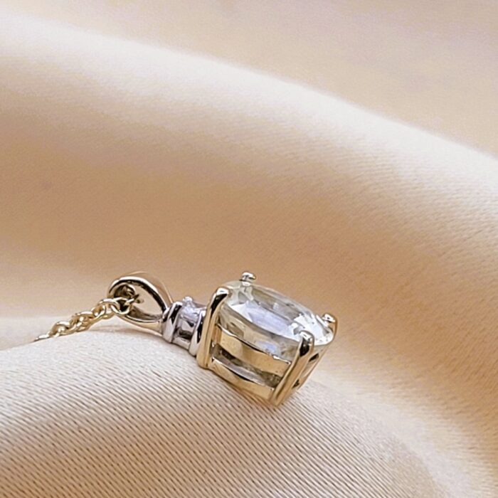 3.01ct Yellow Sapphire & Diamond Pendant Necklace 9ct Yellow Gold from Ace Jewellery, Leeds