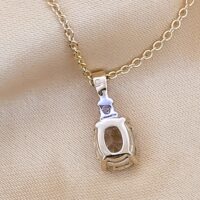 3.01ct Yellow Sapphire & Diamond Pendant Necklace 9ct Yellow Gold from Ace Jewellery, Leeds