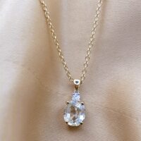 3.01ct Yellow Sapphire & Diamond Pendant Necklace 9ct Yellow Gold from Ace Jewellery, Leeds