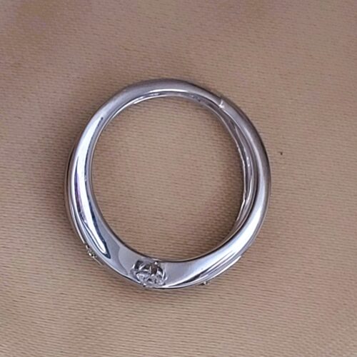 0.50ct Diamond Crossover Ring 18ct White Gold from Ace Jewellery, Leeds