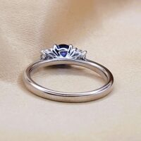 6.29ct Sapphire & Diamond Three-Stone Ring Platinum from Ace Jewellery, Leeds