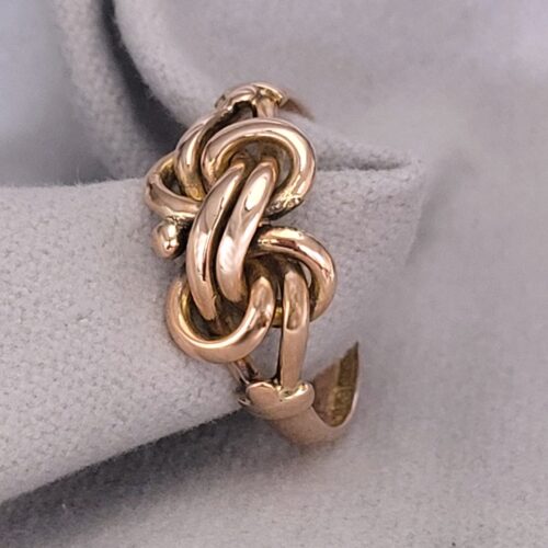 9ct Rose Gold Antique Knot Ring from Ace Jewellery, Leeds