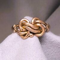 9ct Rose Gold Antique Knot Ring from Ace Jewellery, Leeds