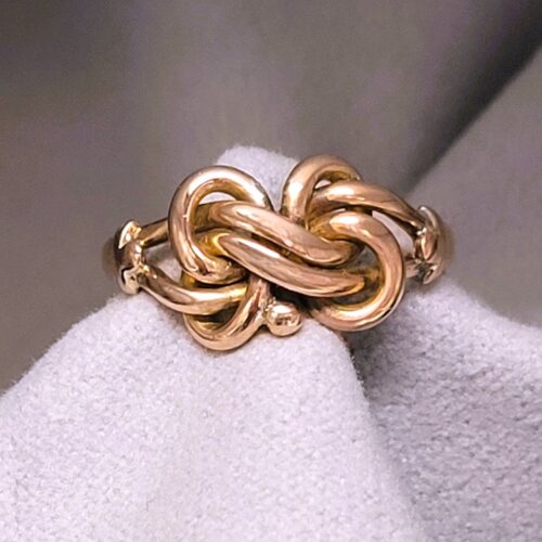 9ct Rose Gold Antique Knot Ring from Ace Jewellery, Leeds