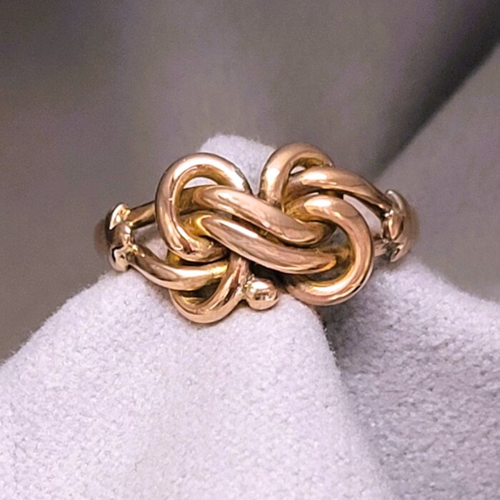 9ct Rose Gold Antique Knot Ring from Ace Jewellery, Leeds