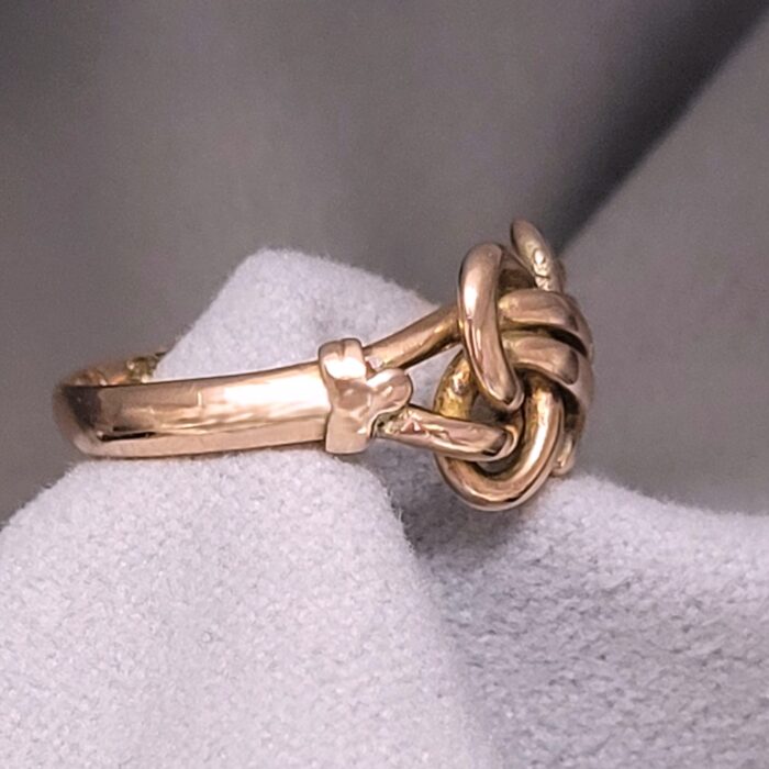 9ct Rose Gold Antique Knot Ring from Ace Jewellery, Leeds