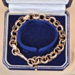 9ct Yellow Gold Engraved Belcher Link Bracelet from Ace Jewellery, Leeds