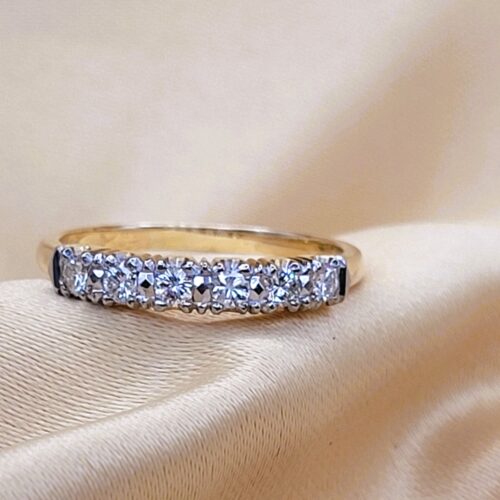 0.30ct Diamond Half Eternity Ring 18ct Yellow Gold from Ace Jewellery, Leeds