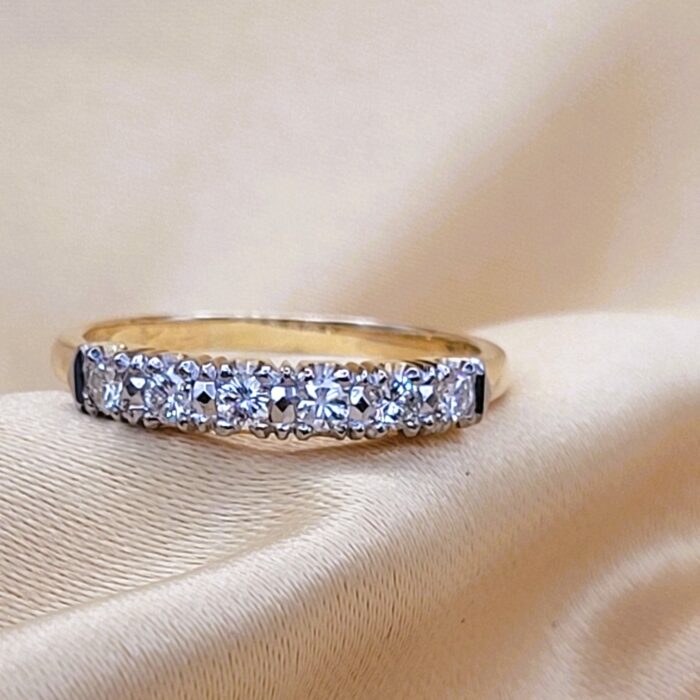 0.30ct Diamond Half Eternity Ring 18ct Yellow Gold from Ace Jewellery, Leeds