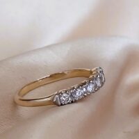 0.30ct Diamond Half Eternity Ring 18ct Yellow Gold from Ace Jewellery, Leeds