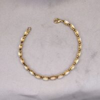 Vintage Style Opal Tennis Bracelet 9ct Yellow Gold from Ace Jewellery, Leeds