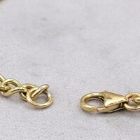 9ct Yellow Gold Open Curb Link Bracelet from Ace Jewellery, Leeds