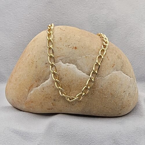 9ct Yellow Gold Open Curb Link Chain 20" from Ace Jewellery, Leeds