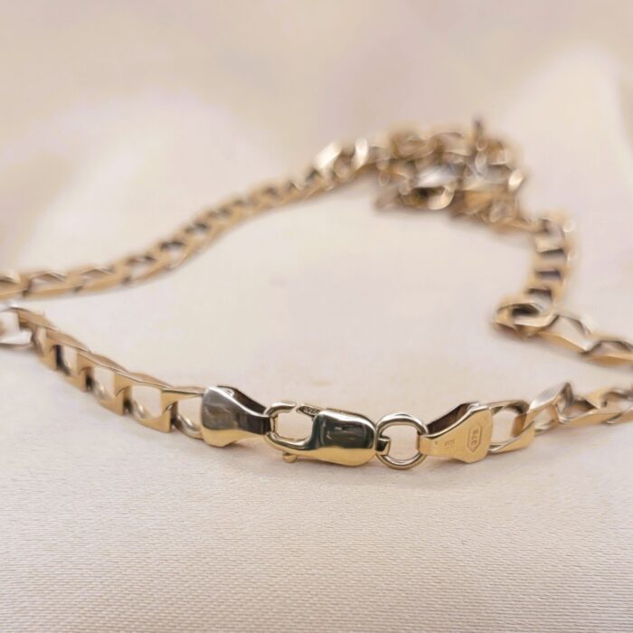 9ct Yellow Gold Square Curb Link Chain from Ace Jewellery, Leeds