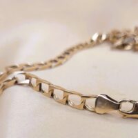 9ct Yellow Gold Square Curb Link Chain from Ace Jewellery, Leeds