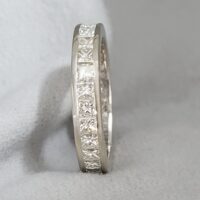 2.42ct Princess-Cut Diamond Full Eternity Ring 18ct White Gold from Ace Jewellery, Leeds