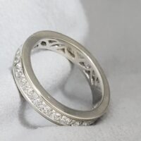 2.42ct Princess-Cut Diamond Full Eternity Ring 18ct White Gold from Ace Jewellery, Leeds