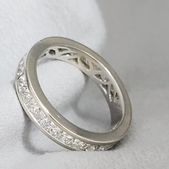 2.42ct Princess-Cut Diamond Full Eternity Ring 18ct White Gold from Ace Jewellery, Leeds