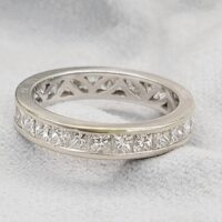 2.42ct Princess-Cut Diamond Full Eternity Ring 18ct White Gold from Ace Jewellery, Leeds