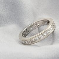 2.42ct Princess-Cut Diamond Full Eternity Ring 18ct White Gold from Ace Jewellery, Leeds