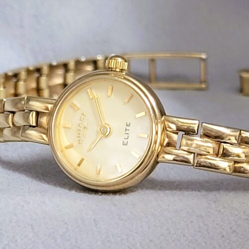 9ct Yellow Gold Ladies' Rotary Elite Watch from Ace Jewellery, Leeds