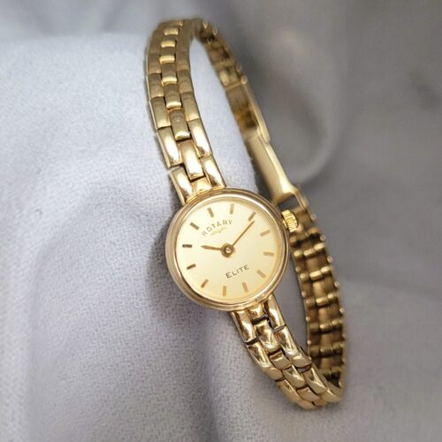 9ct Yellow Gold Ladies' Rotary Elite Watch from Ace Jewellery, Leeds
