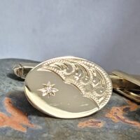 9ct Yellow Gold Diamond-Set Cufflinks from Ace Jewellery, Leeds