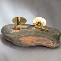 9ct Yellow Gold Diamond-Set Cufflinks from Ace Jewellery, Leeds