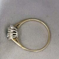 0.65ct Emerald & Diamond Cluster Ring 9ct Yellow Gold from Ace Jewellery, Leeds