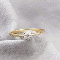 0.25ct Diamond Solitaire Ring 9ct Yellow Gold from Ace Jewellery, Leeds