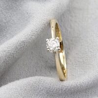 0.25ct Diamond Solitaire Ring 9ct Yellow Gold from Ace Jewellery, Leeds