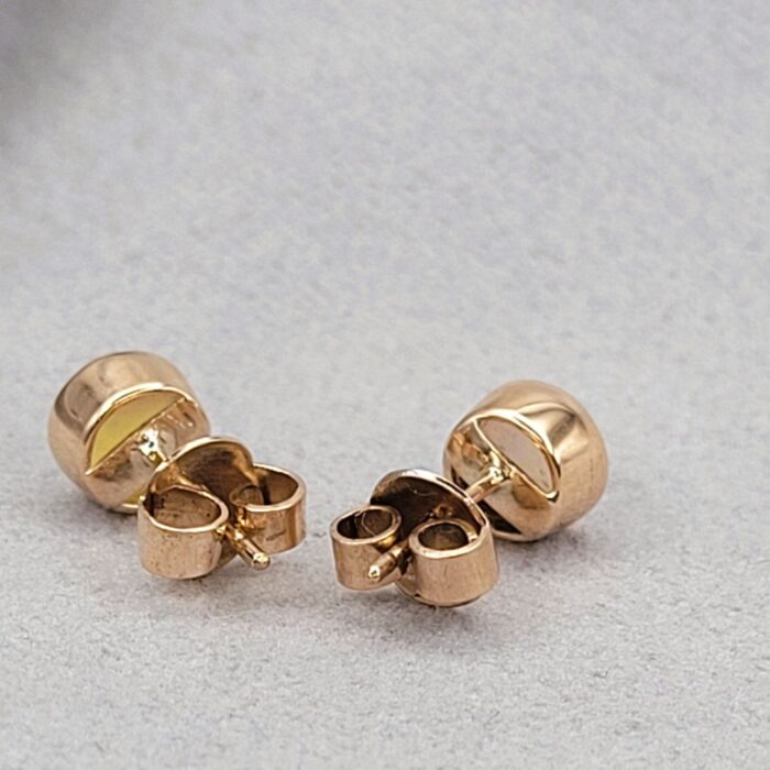 0.40ct Opal Stud Earrings 9ct Rose Gold from Ace Jewellery, Leeds