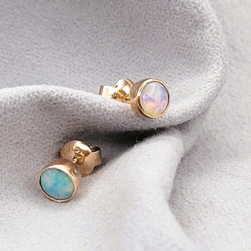 0.40ct Opal Stud Earrings 9ct Rose Gold from Ace Jewellery, Leeds