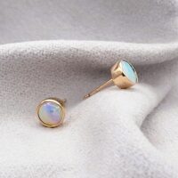 0.40ct Opal Stud Earrings 9ct Rose Gold from Ace Jewellery, Leeds