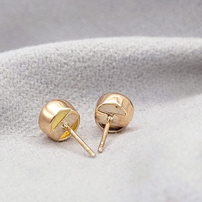 0.40ct Opal Stud Earrings 9ct Rose Gold from Ace Jewellery, Leeds