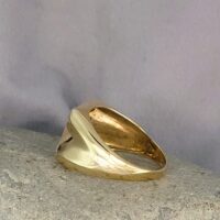 9ct Yellow Gold Masonic Men's Swivel Top Signet Ring from Ace Jewellery, Leeds