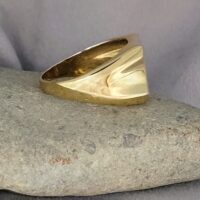 9ct Yellow Gold Masonic Men's Swivel Top Signet Ring from Ace Jewellery, Leeds