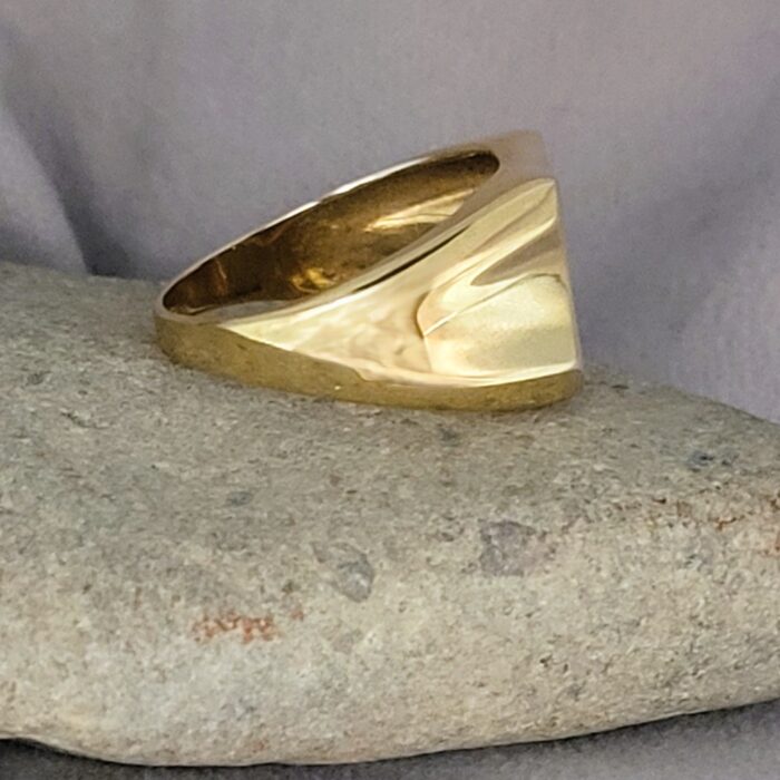 9ct Yellow Gold Masonic Men's Swivel Top Signet Ring from Ace Jewellery, Leeds