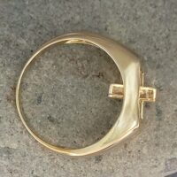 9ct Yellow Gold Masonic Men's Swivel Top Signet Ring from Ace Jewellery, Leeds