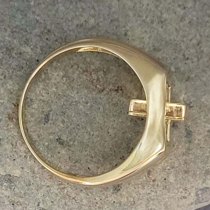 9ct Yellow Gold Masonic Men's Swivel Top Signet Ring from Ace Jewellery, Leeds