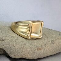 9ct Yellow Gold Masonic Men's Swivel Top Signet Ring from Ace Jewellery, Leeds