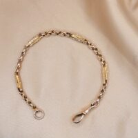 9ct Yellow Gold Antique Fancy Albert Chain Bracelet from Ace Jewellery, Leeds