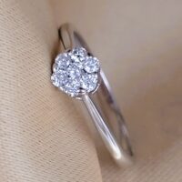 0.20ct Round Diamond Cluster Ring 18ct White Gold from Ace Jewellery, Leeds