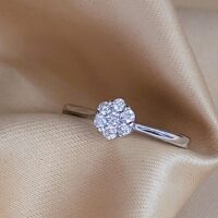 0.20ct Round Diamond Cluster Ring 18ct White Gold from Ace Jewellery, Leeds