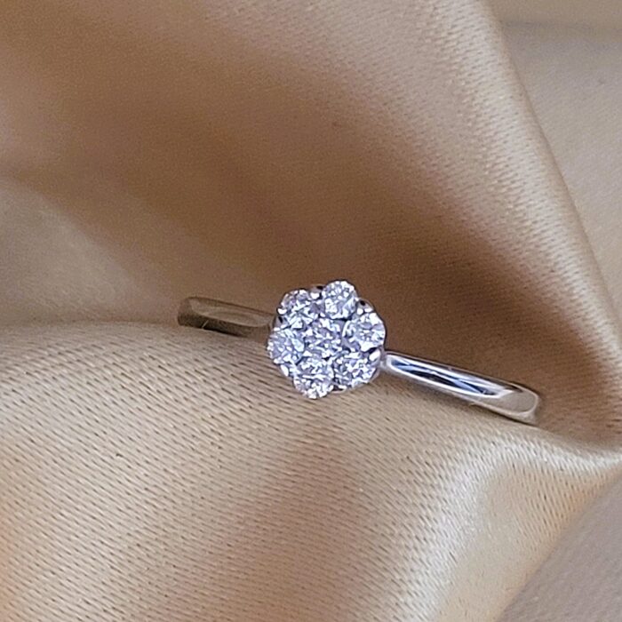 0.20ct Round Diamond Cluster Ring 18ct White Gold from Ace Jewellery, Leeds