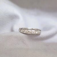 18ct White Gold 0.50ct Diamond Half Eternity Ring from Ace Jewellery, Leeds
